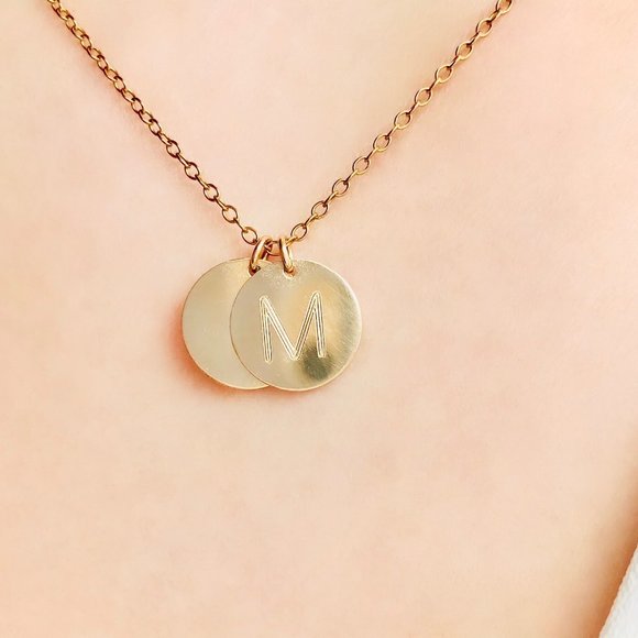 14K Gold-filled Engraved Personalized Necklace - Picture 2 of 3